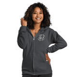 Custom Women's Gildan Printed Fleece Zip Hoodie - Arklavo