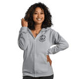 Custom Women's Gildan Printed Fleece Zip Hoodie - Arklavo