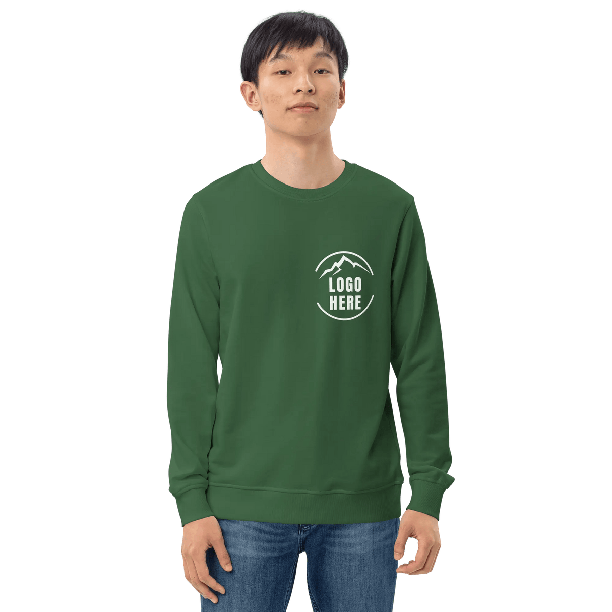 Custom Men's SOL'S Printed Organic Cotton Crewneck Sweatshirt - Arklavo