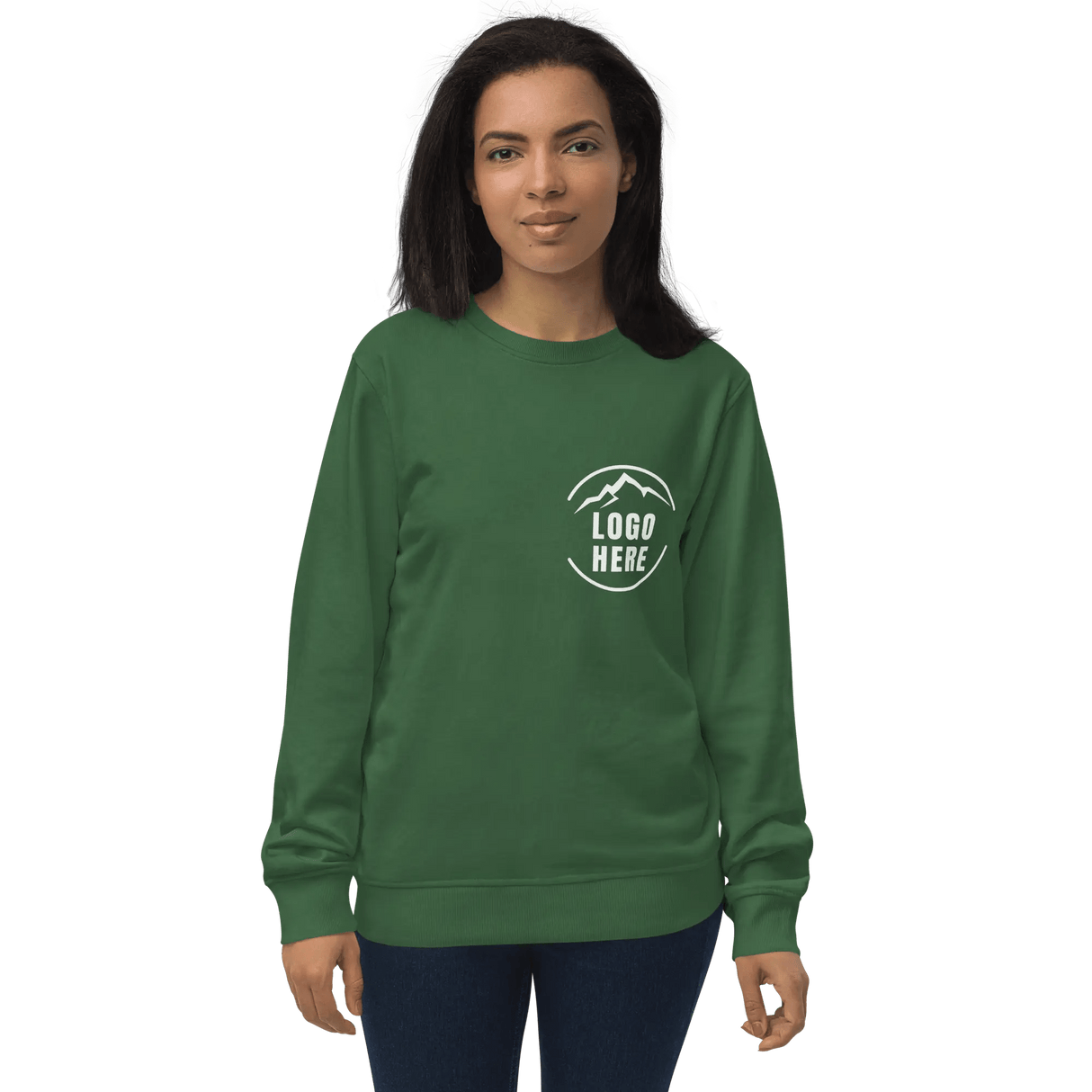 Custom Women's SOL'S Printed Organic Cotton Crewneck Sweatshirt - Arklavo