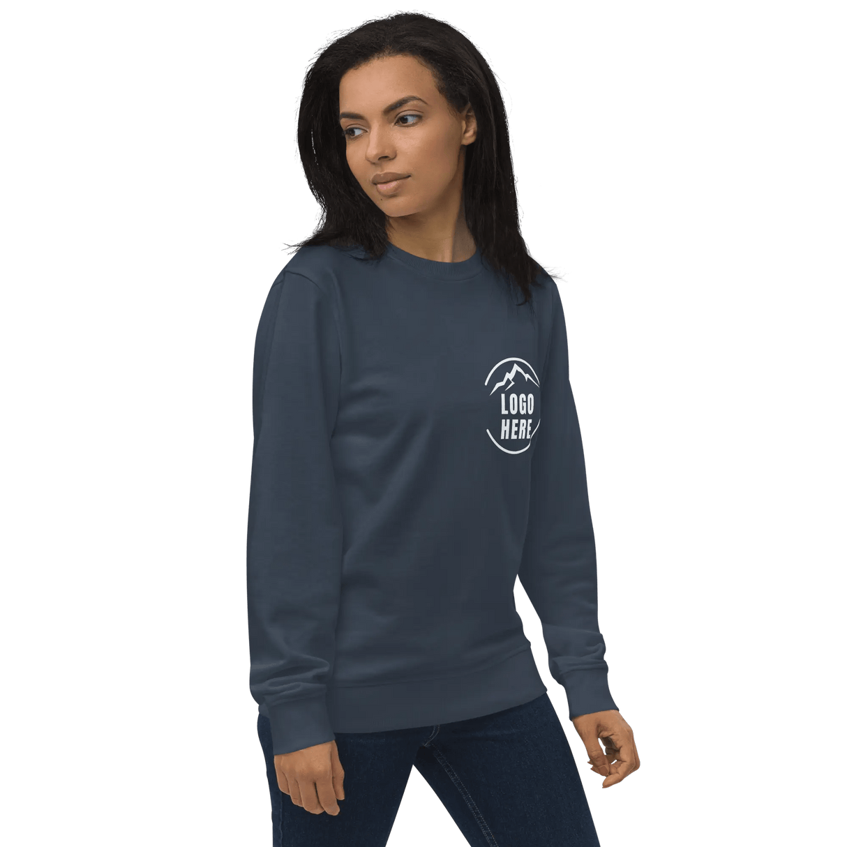 Custom Women's SOL'S Printed Organic Cotton Crewneck Sweatshirt - Arklavo
