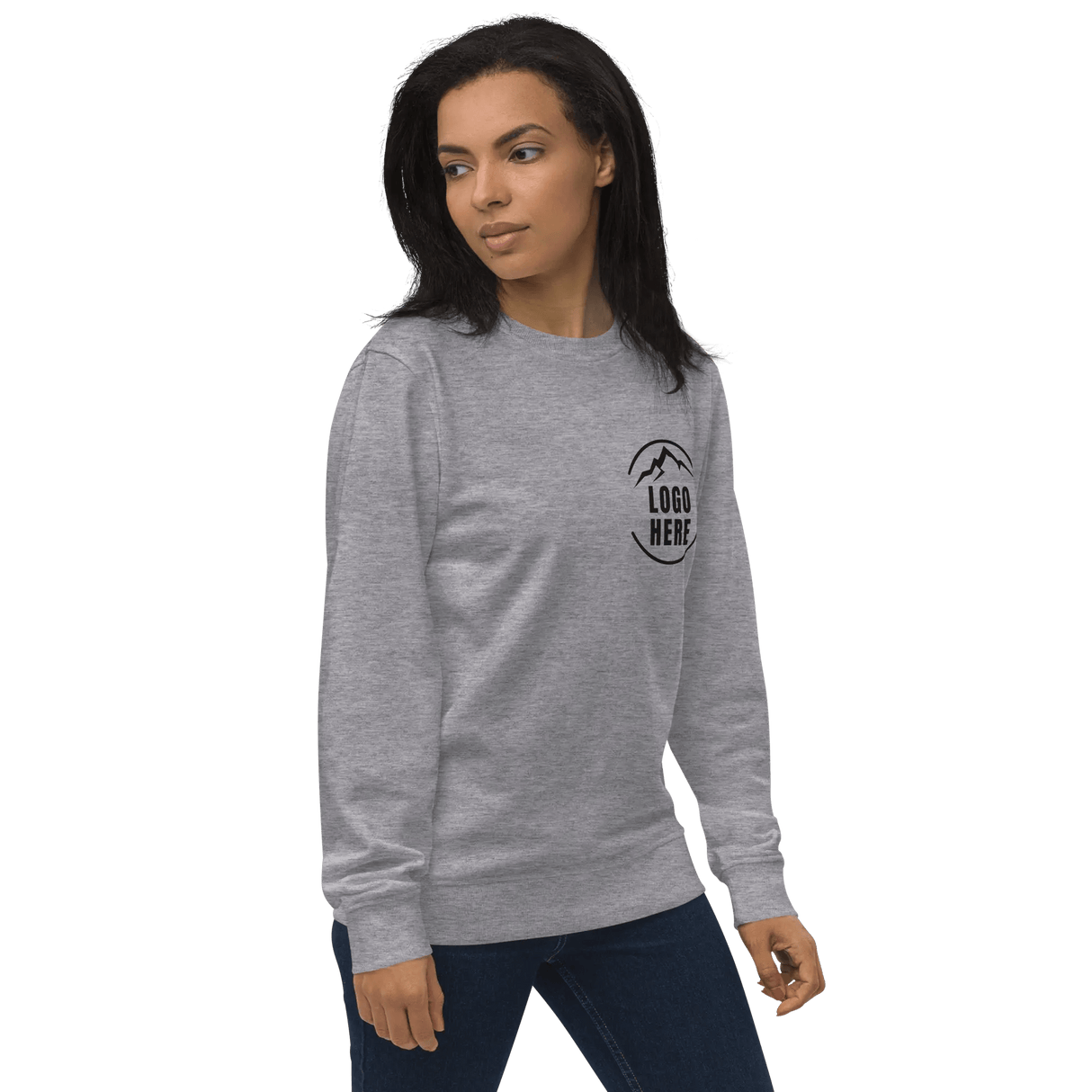 Custom Women's SOL'S Printed Organic Cotton Crewneck Sweatshirt - Arklavo