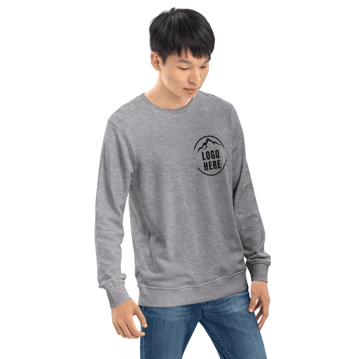 Custom Men's SOL'S Printed Organic Cotton Crewneck Sweatshirt - Arklavo