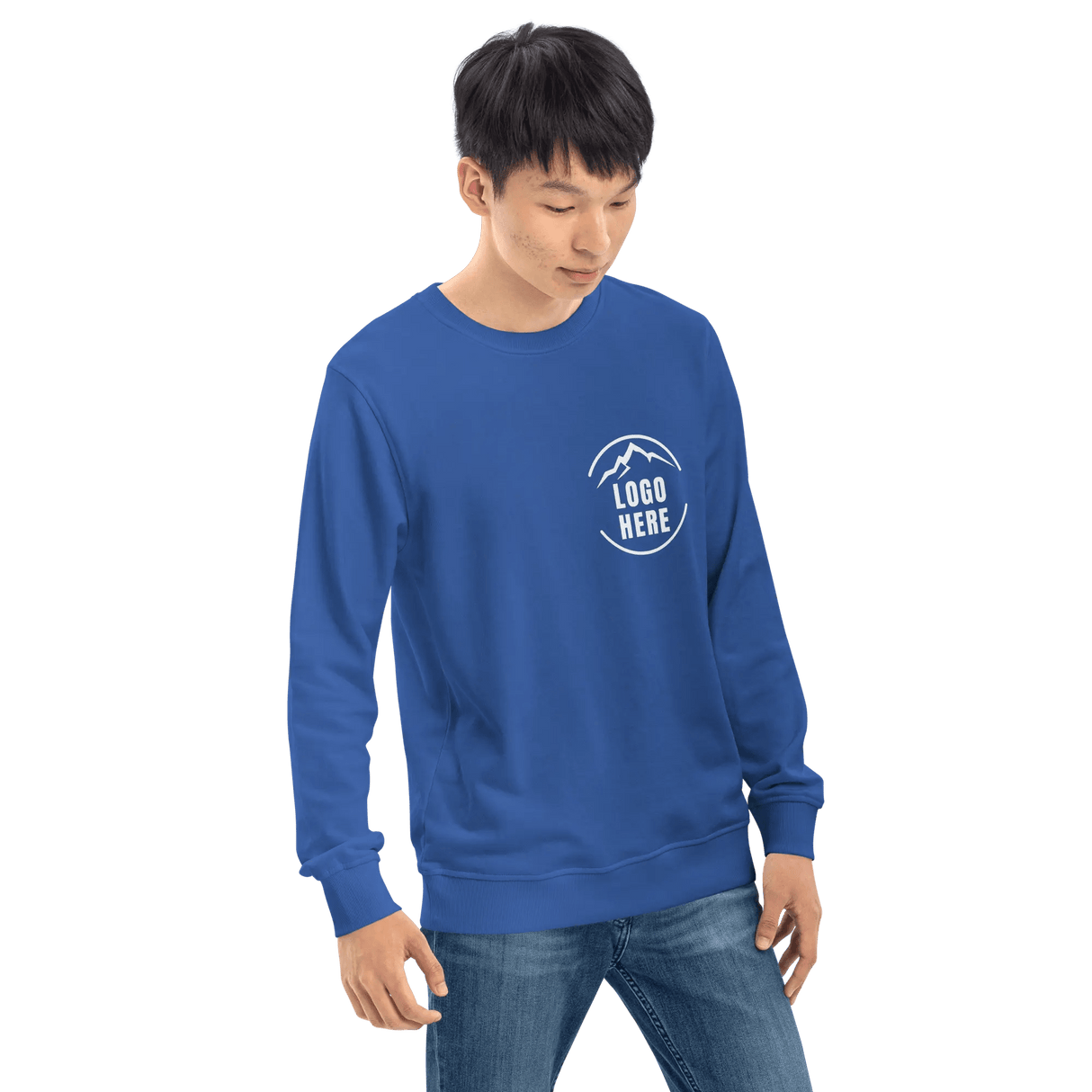 Custom Men's SOL'S Printed Organic Cotton Crewneck Sweatshirt - Arklavo
