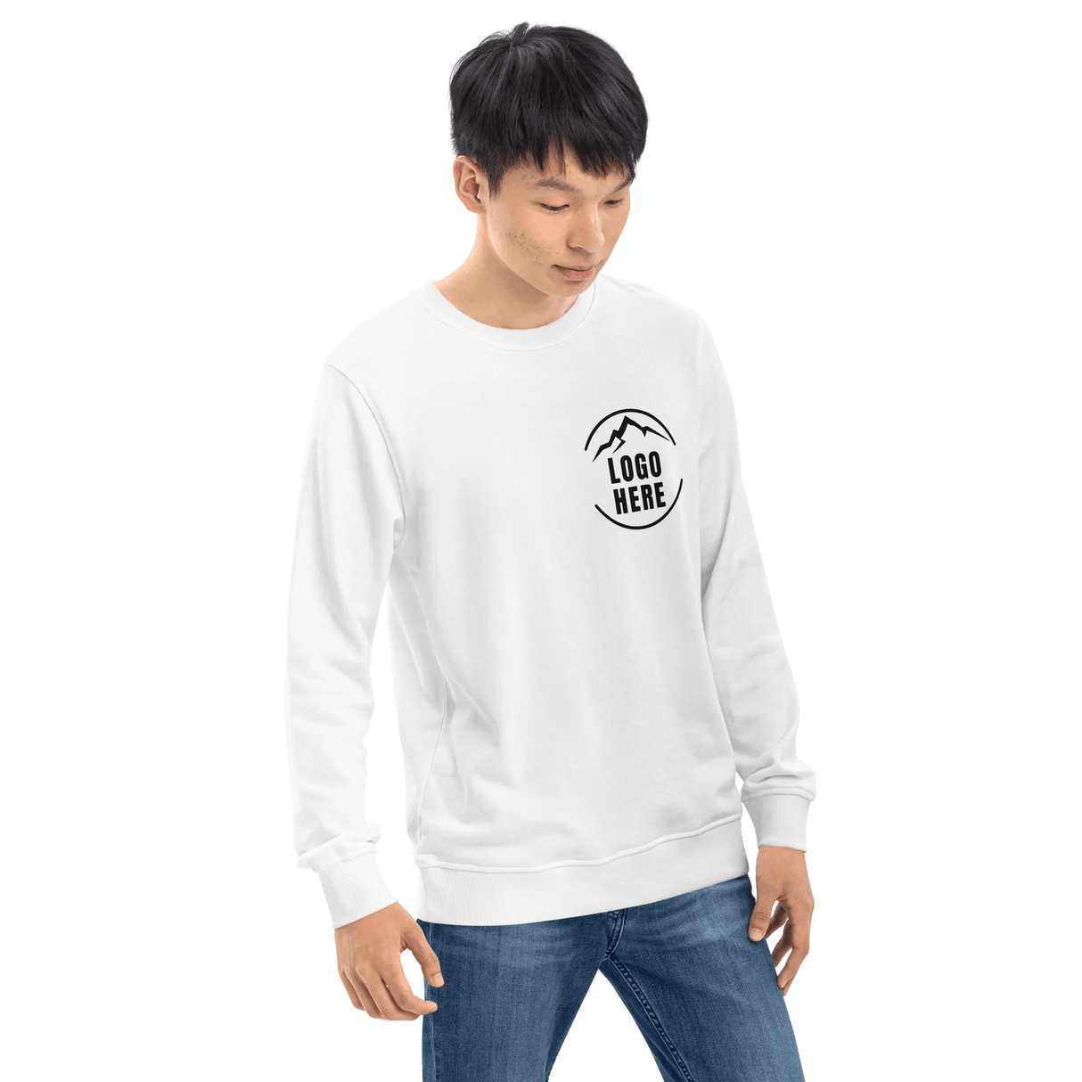 Custom Men's SOL'S Printed Organic Cotton Crewneck Sweatshirt - Arklavo