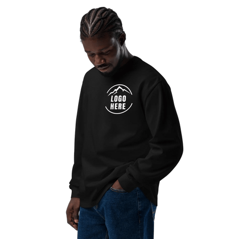 Custom Men's AS Colour Printed Heavyweight Long Sleeve T-Shirt - Arklavo