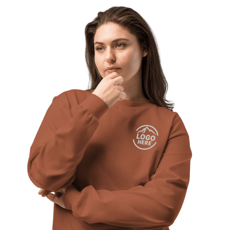 Custom Women's AS Colour Embroidered Heavyweight Long Sleeve T-Shirt - Arklavo