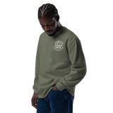 Custom Men's AS Colour Embroidered Heavyweight Long Sleeve T-Shirt - Arklavo
