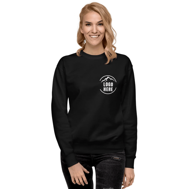 Custom Women's Cotton Heritage Printed Fleece Crewneck Sweatshirt - Arklavo