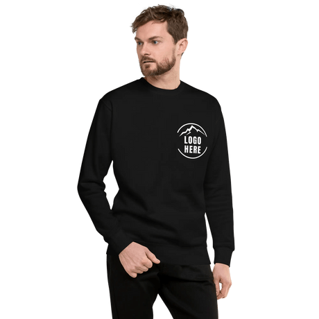 Custom Men's Cotton Heritage Printed Fleece Crewneck Sweatshirt - Arklavo