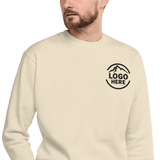 Custom Men's Cotton Heritage Embroidered Fleece Crewneck Sweatshirt - Arklavo