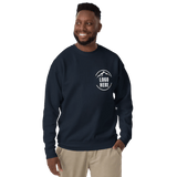 Custom Men's Cotton Heritage Printed Fleece Crewneck Sweatshirt - Arklavo