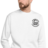 Custom Men's Cotton Heritage Embroidered Fleece Crewneck Sweatshirt - Arklavo