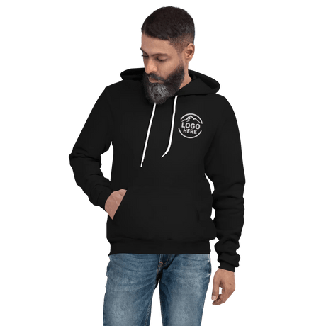 Custom Men's Bella + Canvas Embroidered Fleece Pullover Hoodie - Arklavo