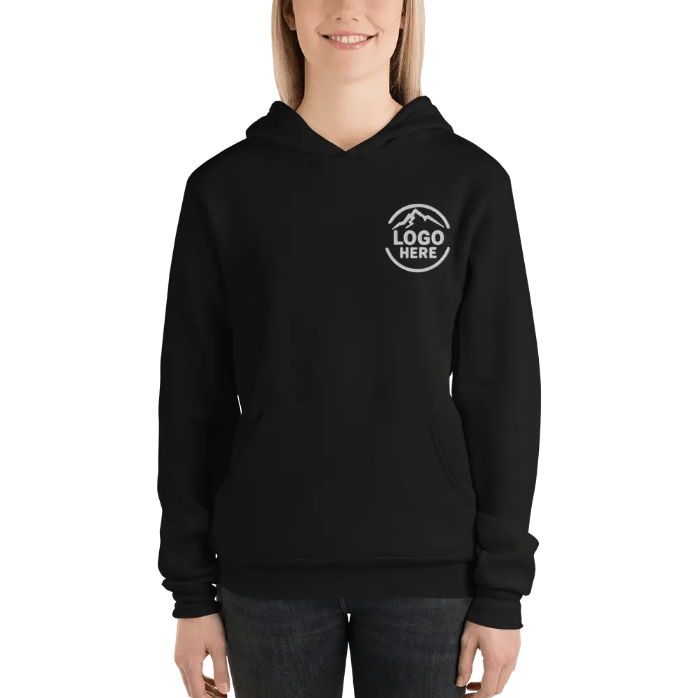 Custom Women's Bella + Canvas Embroidered Fleece Pullover Hoodie - Arklavo