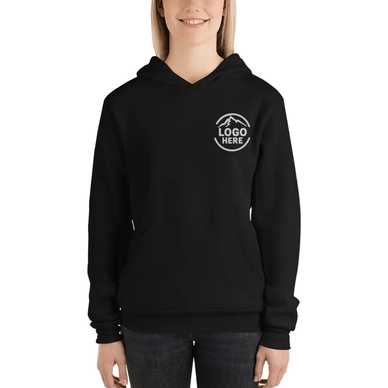 Custom Women's Bella + Canvas Embroidered Fleece Pullover Hoodie - Arklavo