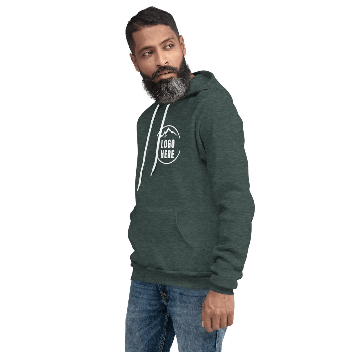 Custom Men's Bella + Canvas Printed Fleece Pullover Hoodie - Arklavo