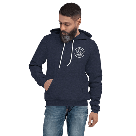 Custom Men's Bella + Canvas Embroidered Fleece Pullover Hoodie - Arklavo