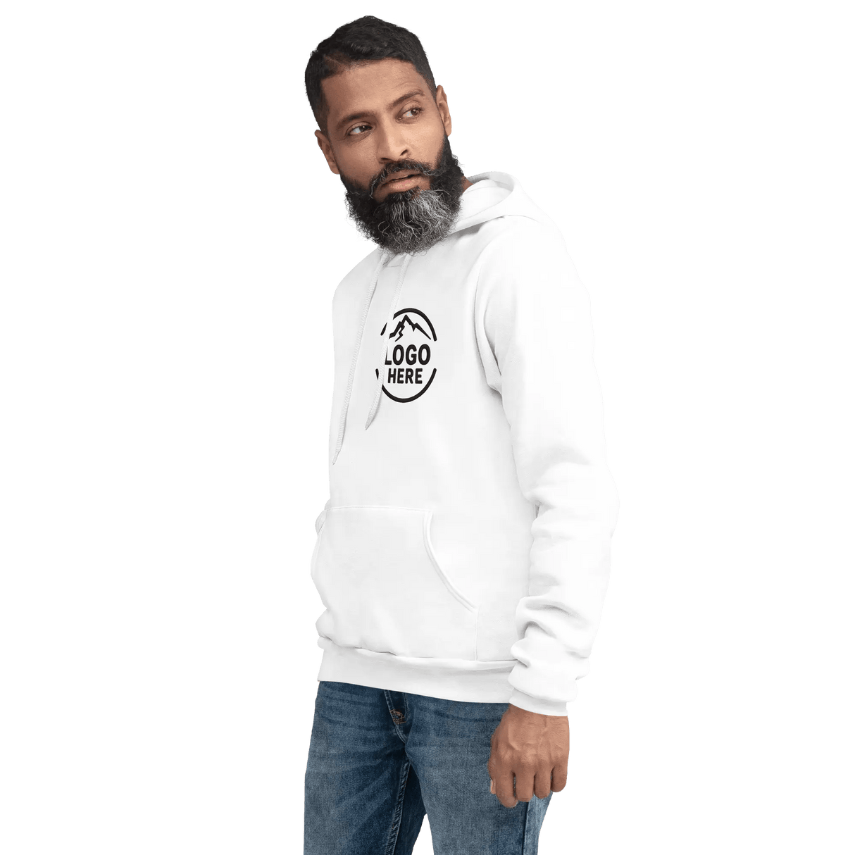 Custom Men's Bella + Canvas Printed Fleece Pullover Hoodie - Arklavo