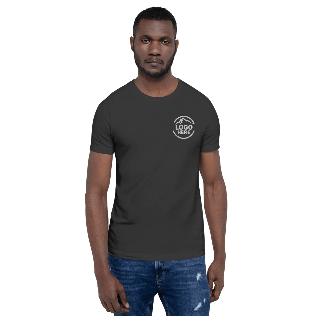 Custom Men's Bella + Canvas Embroidered T-Shirt - Arklavo
