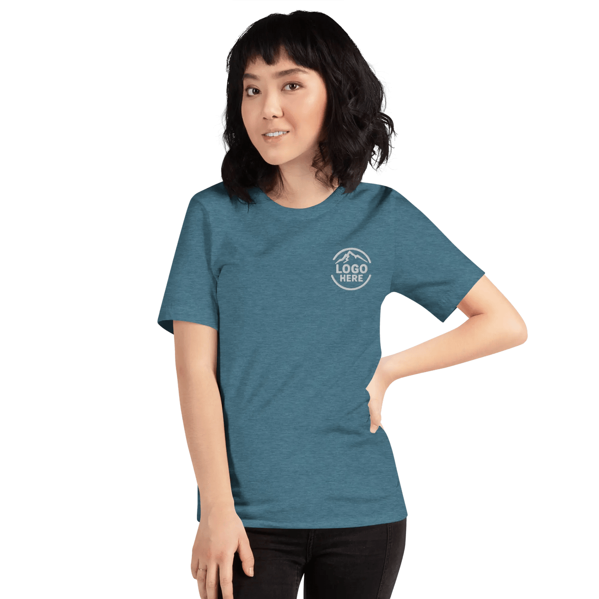 Custom Women's Bella + Canvas Embroidered T-Shirt - Arklavo