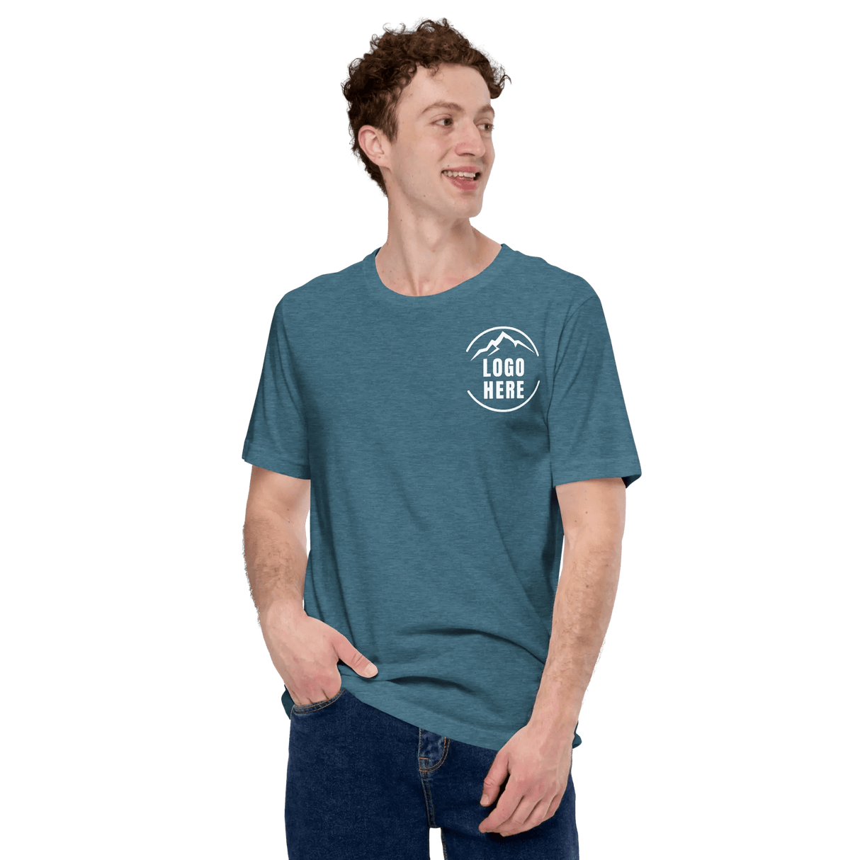 Custom Men's Bella + Canvas Printed Crewneck T-Shirt - Arklavo
