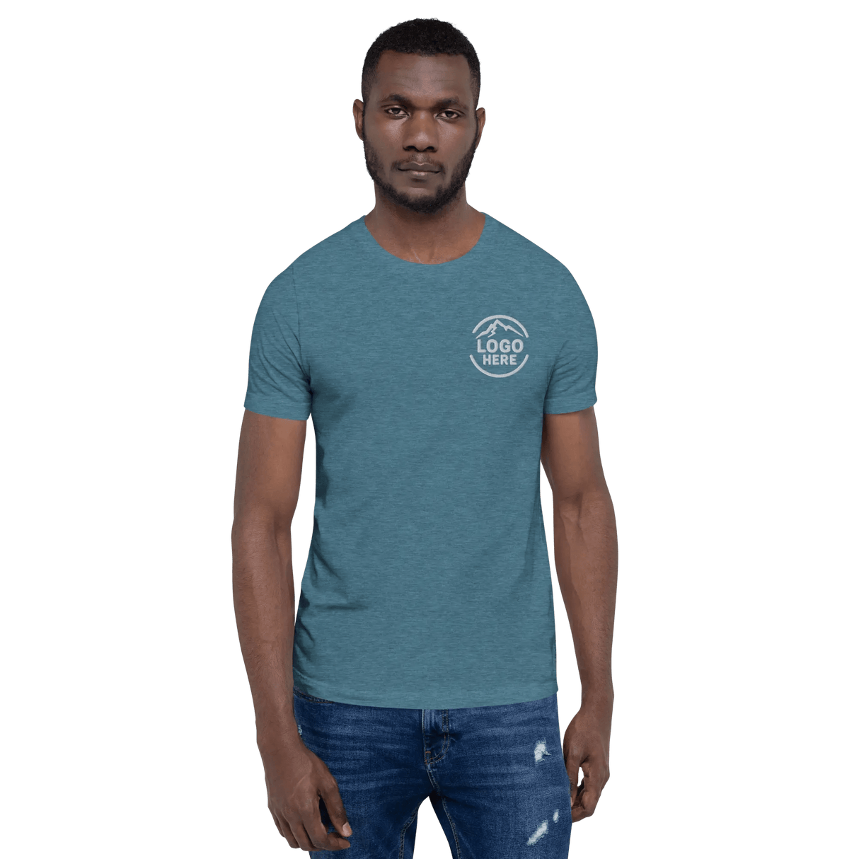 Custom Men's Bella + Canvas Embroidered T-Shirt - Arklavo