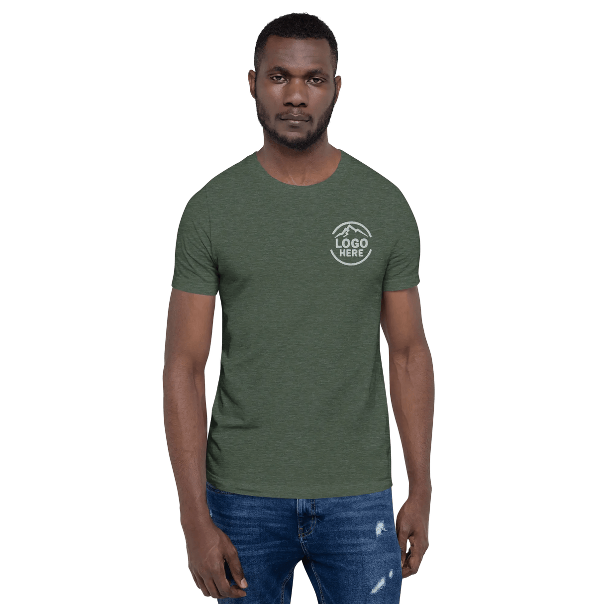 Custom Men's Bella + Canvas Embroidered T-Shirt - Arklavo