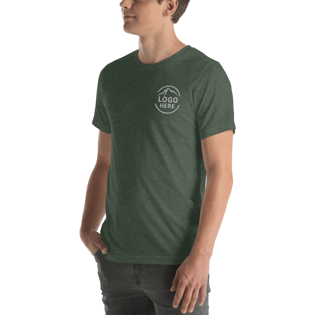 Custom Men's Bella + Canvas Embroidered T-Shirt - Arklavo