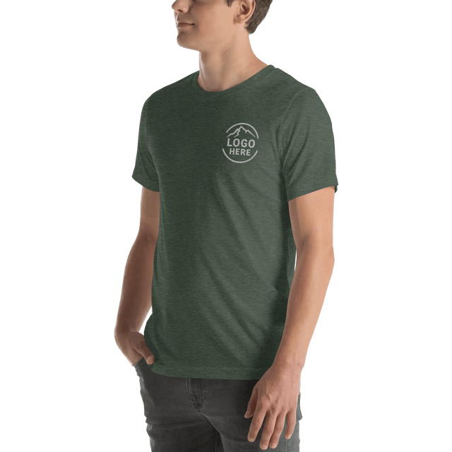Custom Men's Bella + Canvas Embroidered T-Shirt - Arklavo