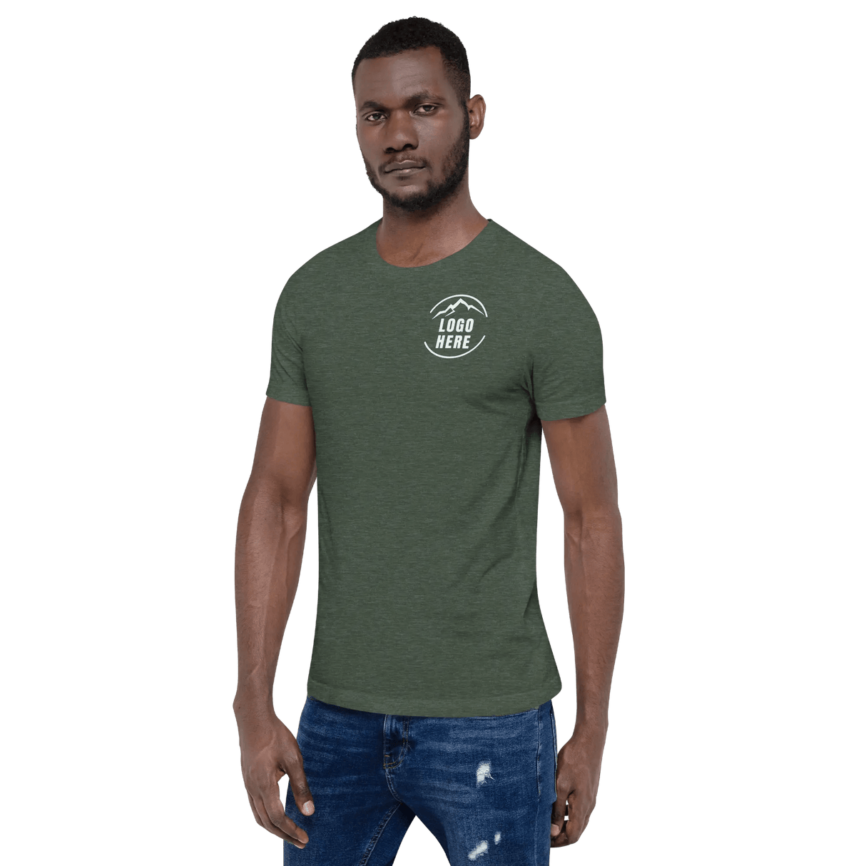 Custom Men's Bella + Canvas Printed Crewneck T-Shirt - Arklavo