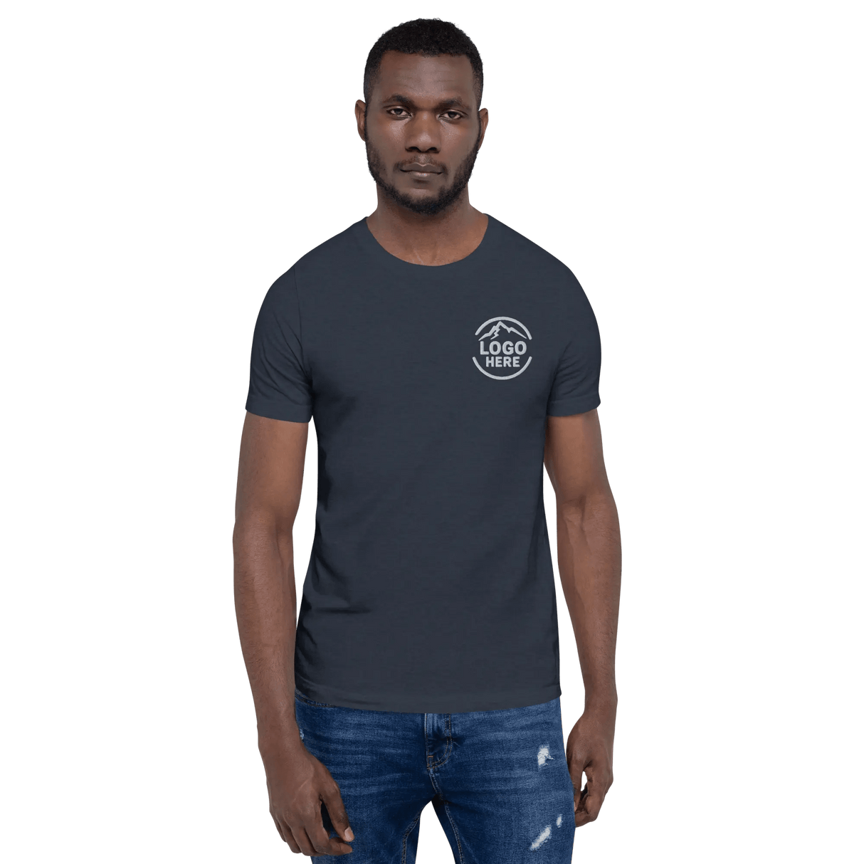 Custom Men's Bella + Canvas Embroidered T-Shirt - Arklavo