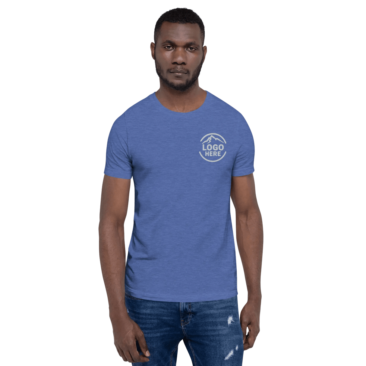 Custom Men's Bella + Canvas Embroidered T-Shirt - Arklavo