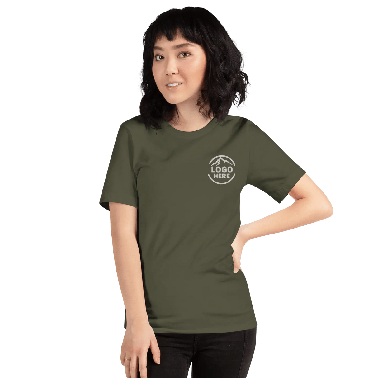 Custom Women's Bella + Canvas Embroidered T-Shirt - Arklavo