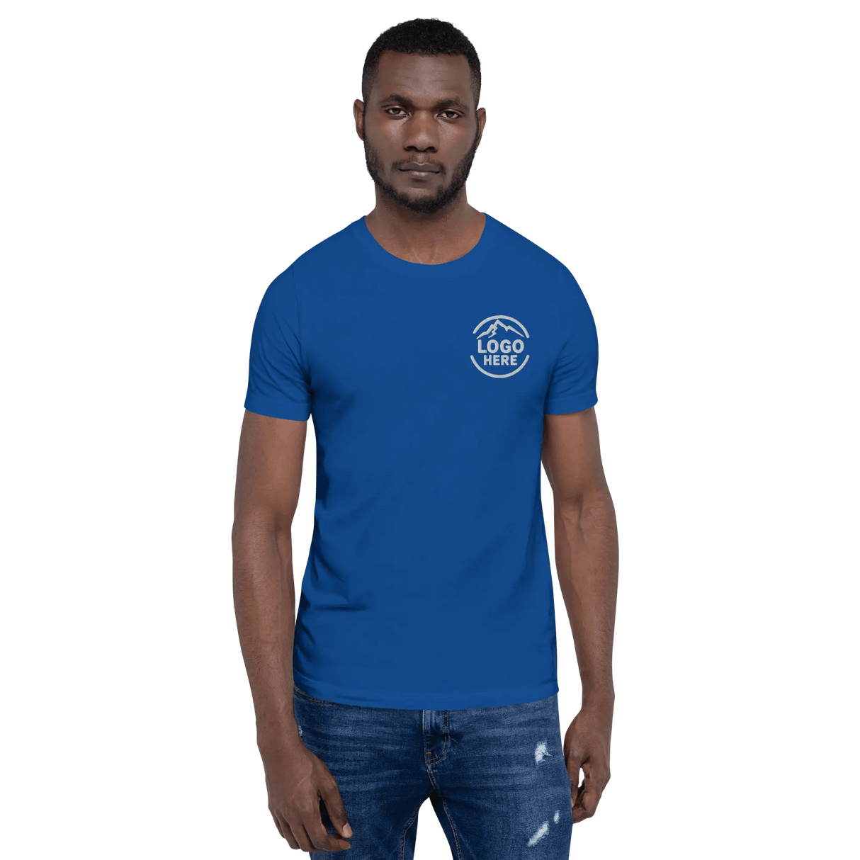 Custom Men's Bella + Canvas Embroidered T-Shirt - Arklavo