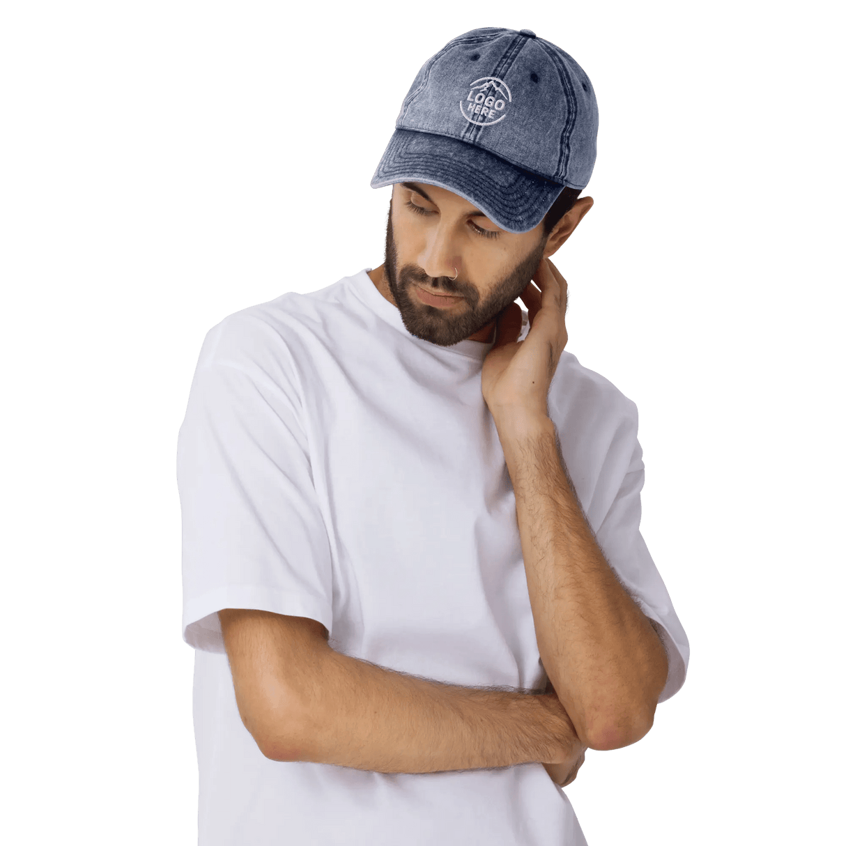 Custom Men's Otto Cap Embroidered Washed Cotton Cap - Arklavo