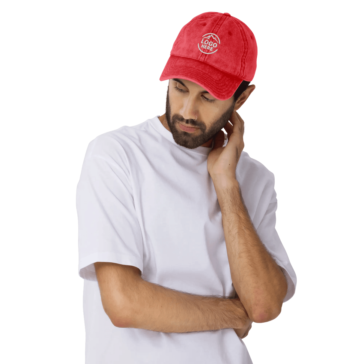 Custom Men's Otto Cap Embroidered Washed Cotton Cap - Arklavo