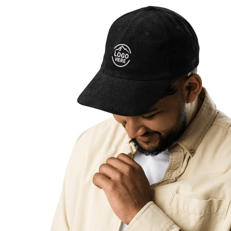 Custom Men's Otto Cap Embroidered Corduroy Cap - Arklavo