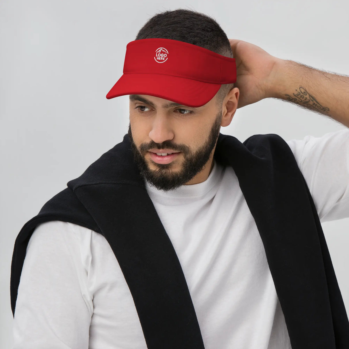 Custom Men's Flexfit Embroidered Visor - Arklavo