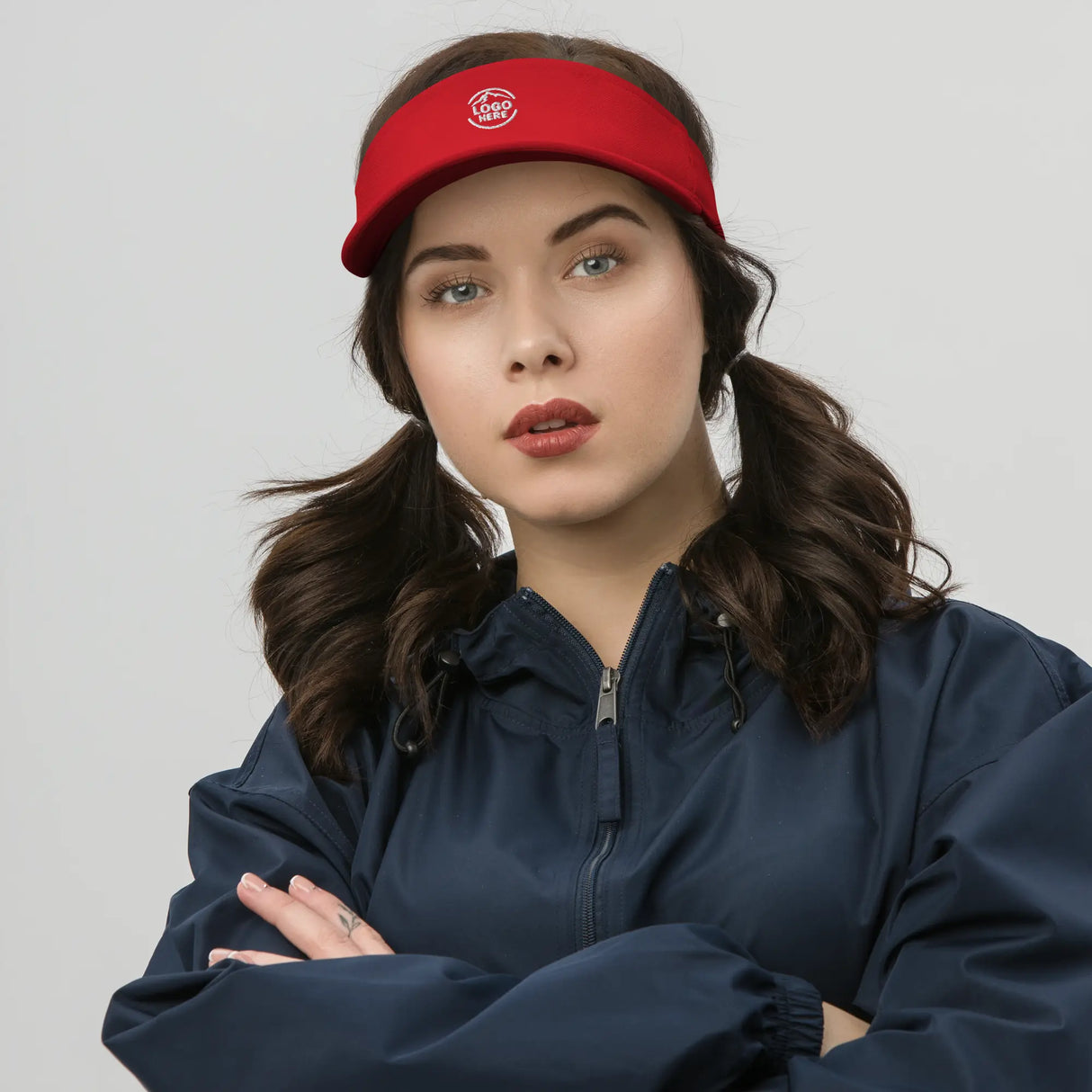 Custom Women's Flexfit Embroidered Visor - Arklavo