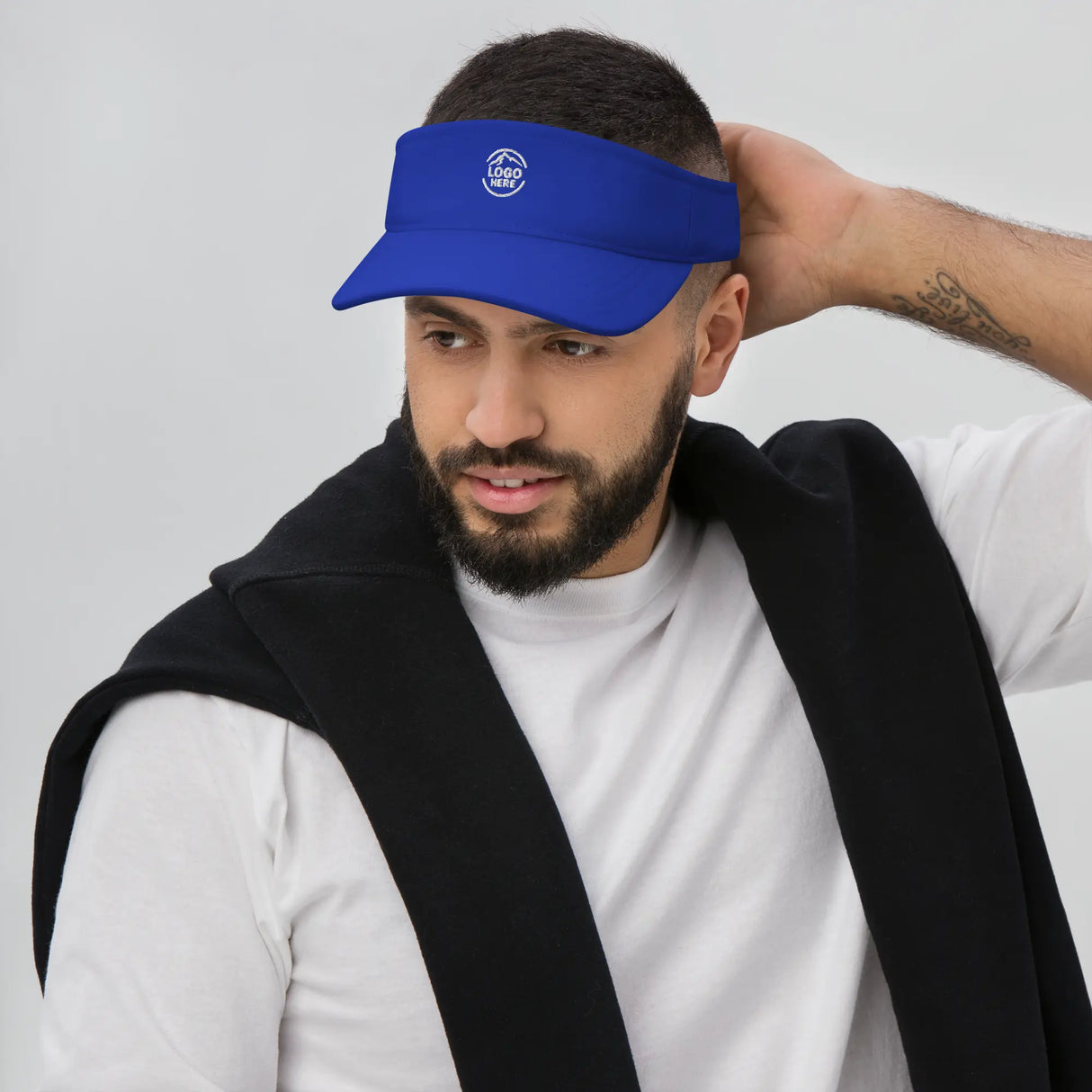 Custom Men's Flexfit Embroidered Visor - Arklavo