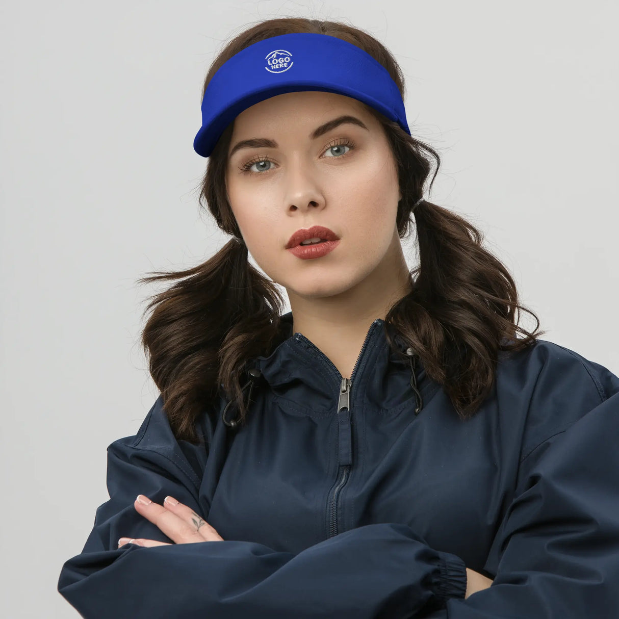 Custom Women's Flexfit Embroidered Visor - Arklavo