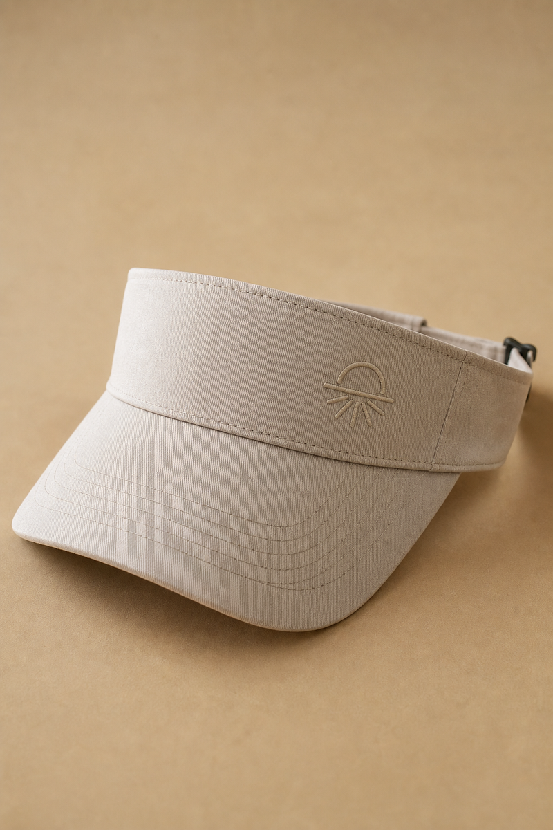 Custom visor showing the cut and fit