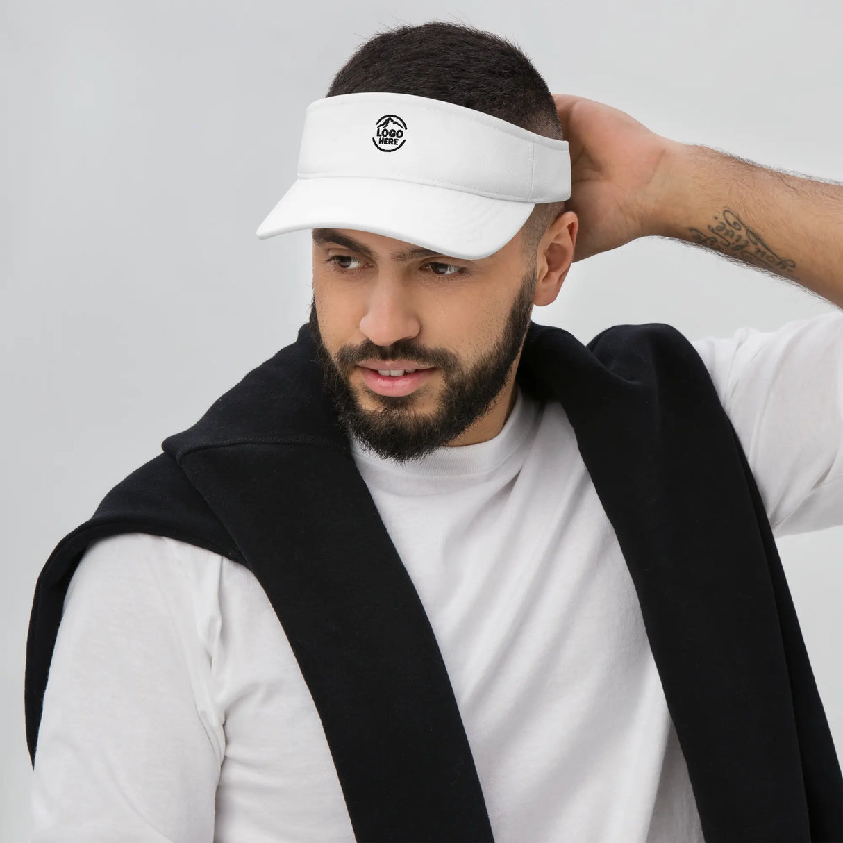 Custom Men's Flexfit Embroidered Visor - Arklavo