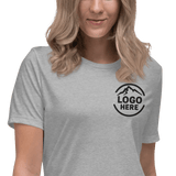 Custom Women's Bella + Canvas Embroidered Cotton T-Shirt - Arklavo