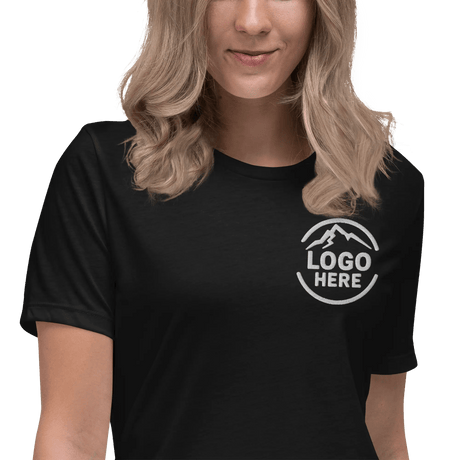 Custom Women's Bella + Canvas Embroidered Cotton T-Shirt - Arklavo