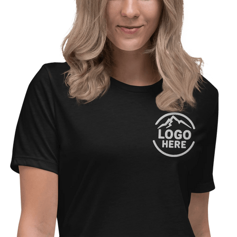 Custom Women's Bella + Canvas Embroidered Cotton T-Shirt - Arklavo