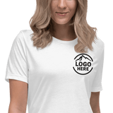 Custom Women's Bella + Canvas Embroidered Cotton T-Shirt - Arklavo