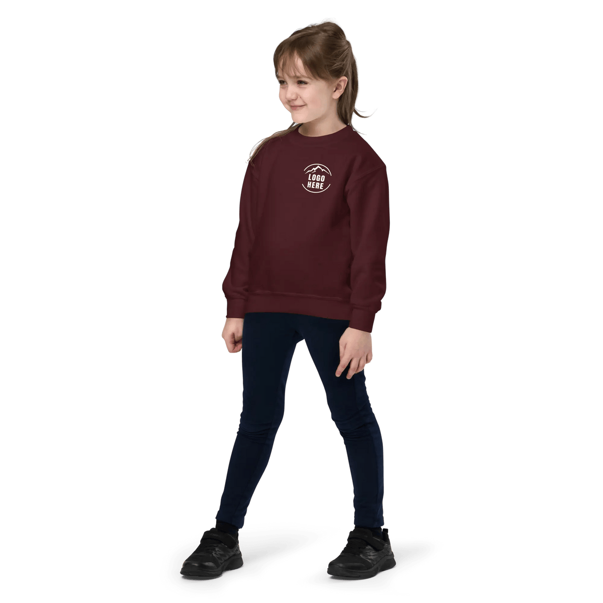 Custom Girls' Toddler Gildan Printed Crewneck Sweatshirt - Arklavo