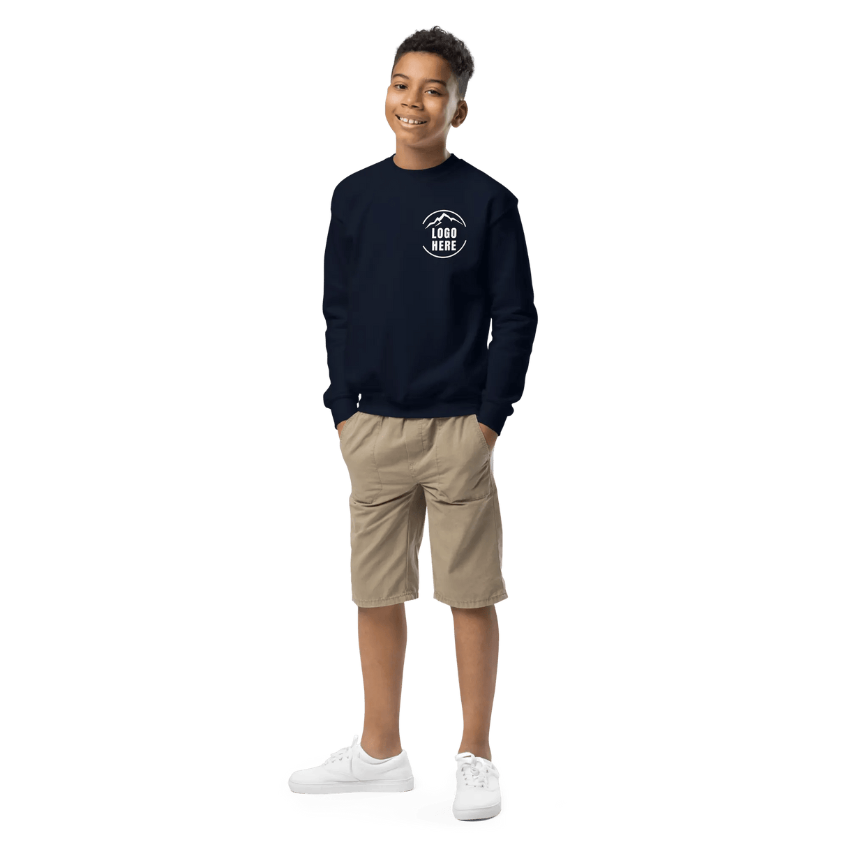 Custom Boys' Toddler Gildan Printed Crewneck Sweatshirt - Arklavo